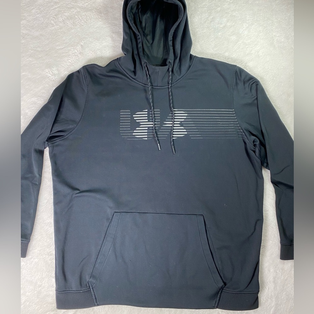 Under Armour ColdGear Tech Pullover Hoodie Black Men's XXL Loose Fit